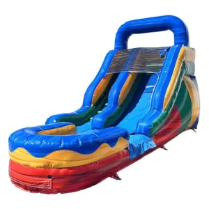 12' Fun Waterslide with Pool in Blue and Yellow