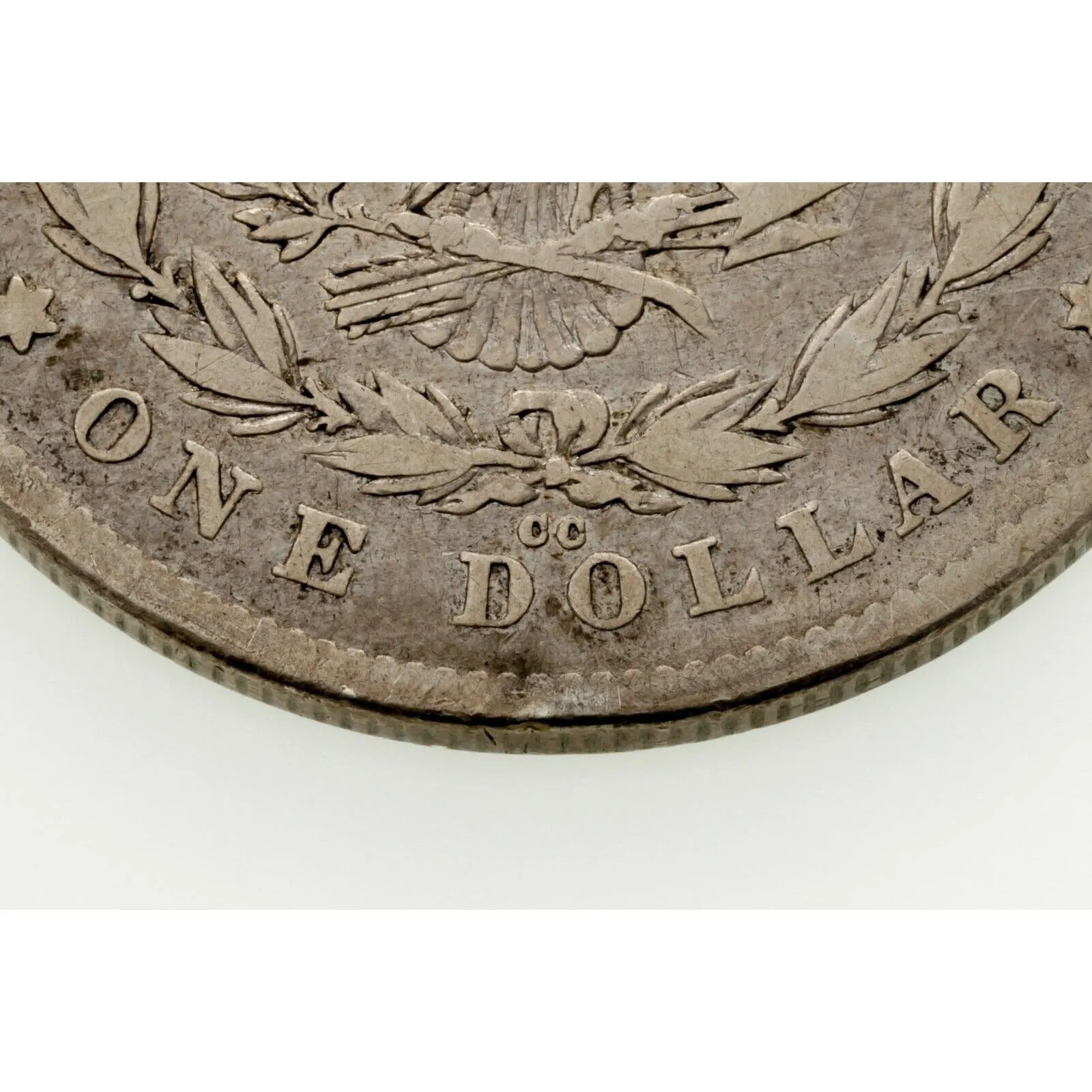 1878-CC $1 Silver Morgan Dollar in Very Good Condition, Light Gray Color