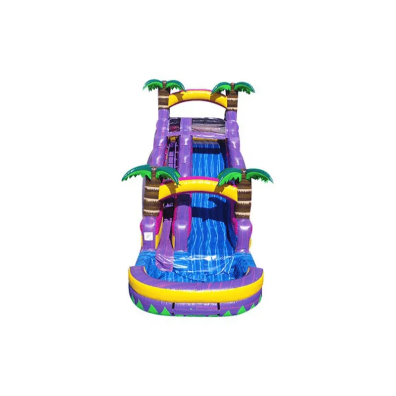 18ft Sweet Bonanza Water Slide in Purple and Yellow