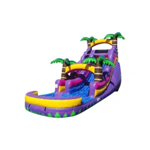 18ft Sweet Bonanza Water Slide in Purple and Yellow