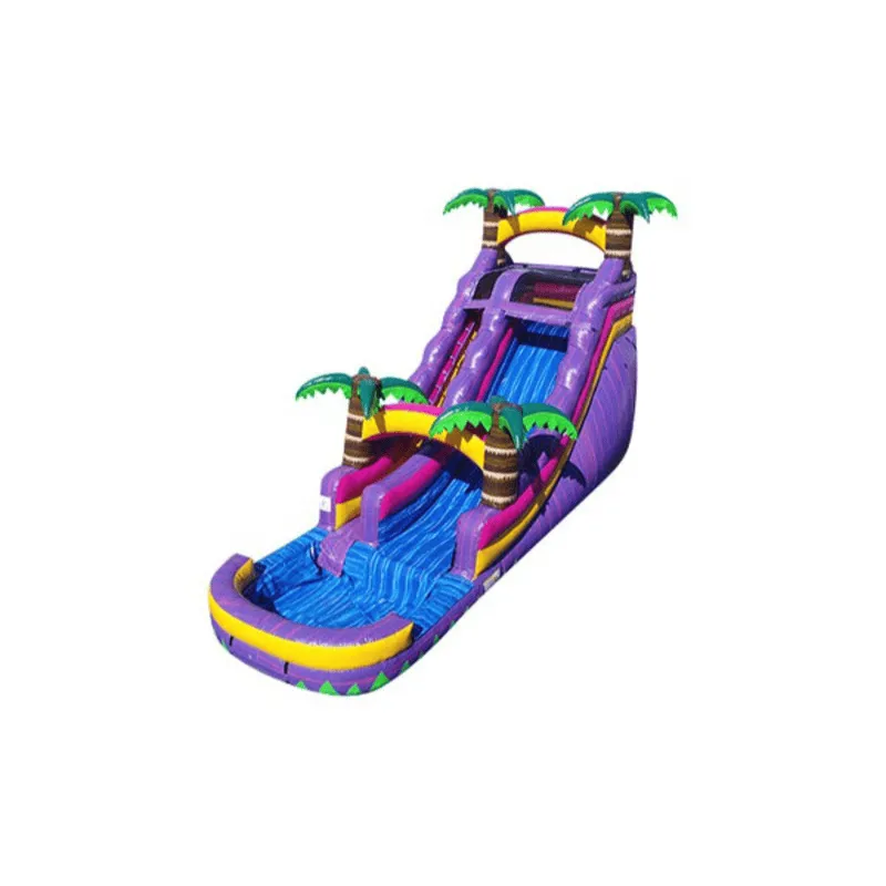 18ft Sweet Bonanza Water Slide in Purple and Yellow