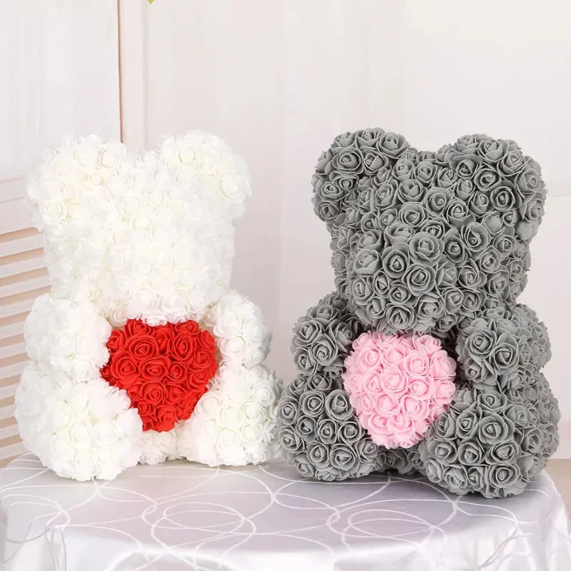 3cm Foam Teddy Bear Roses - 50/100/200pcs for Wedding