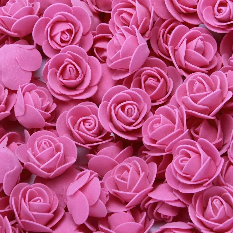 3cm Foam Teddy Bear Roses - 50/100/200pcs for Wedding
