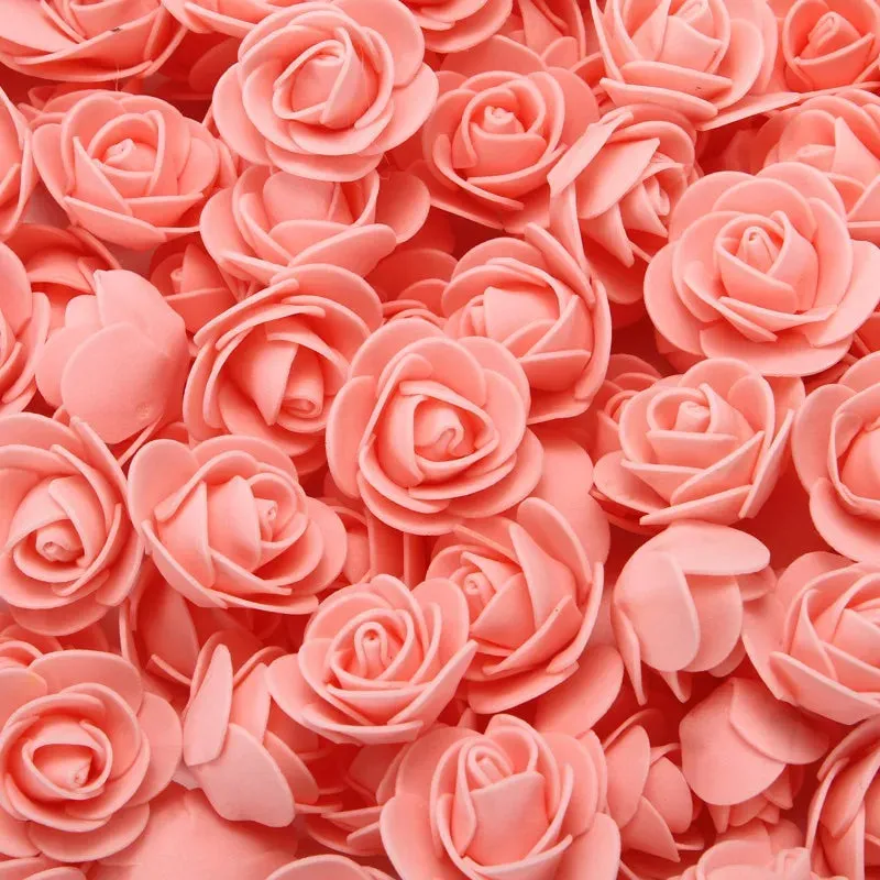 3cm Foam Teddy Bear Roses - 50/100/200pcs for Wedding