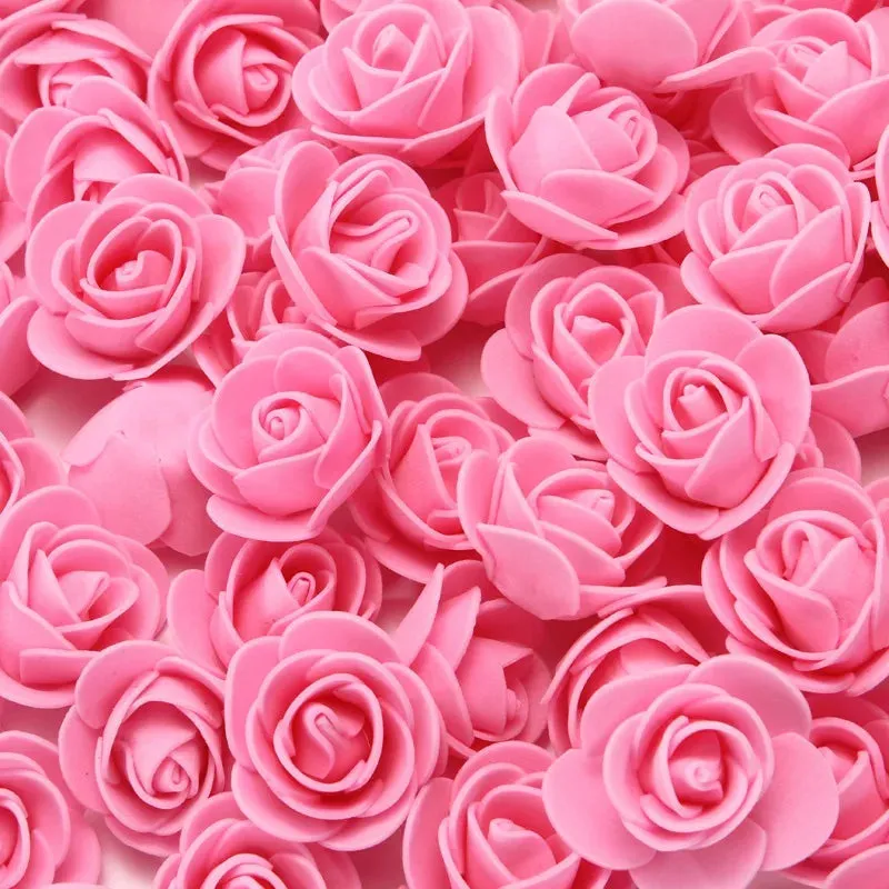 3cm Foam Teddy Bear Roses - 50/100/200pcs for Wedding