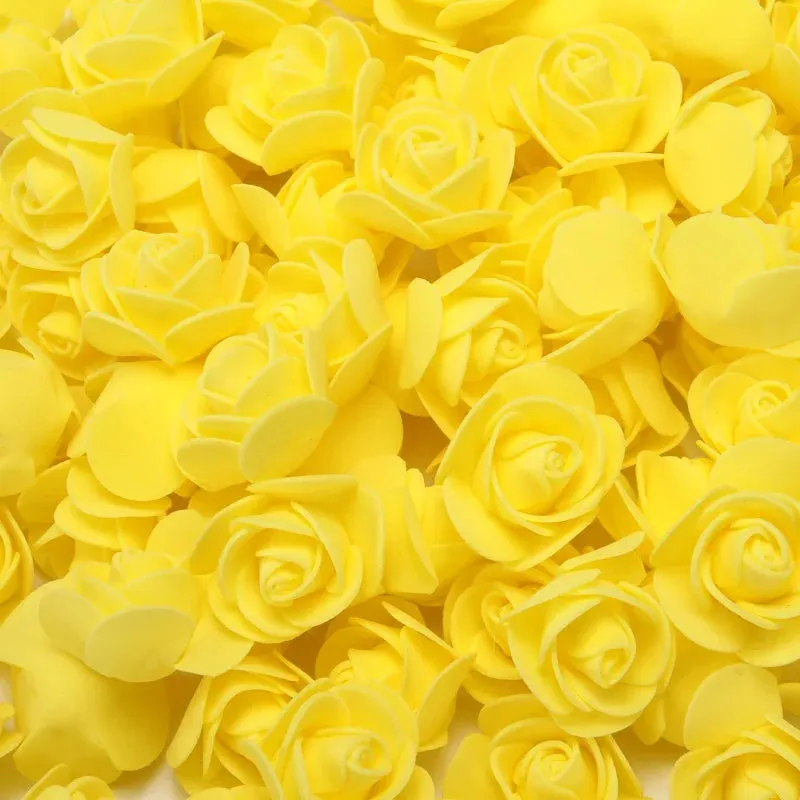 3cm Foam Teddy Bear Roses - 50/100/200pcs for Wedding