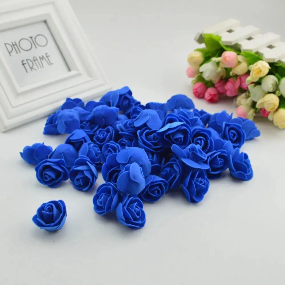 3cm Foam Teddy Bear Roses - 50/100/200pcs for Wedding