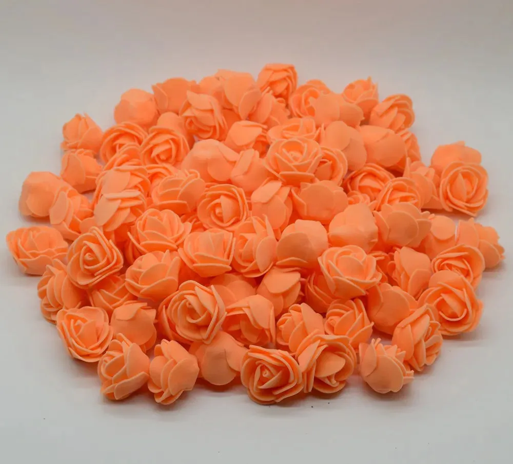 3cm Foam Teddy Bear Roses - 50/100/200pcs for Wedding