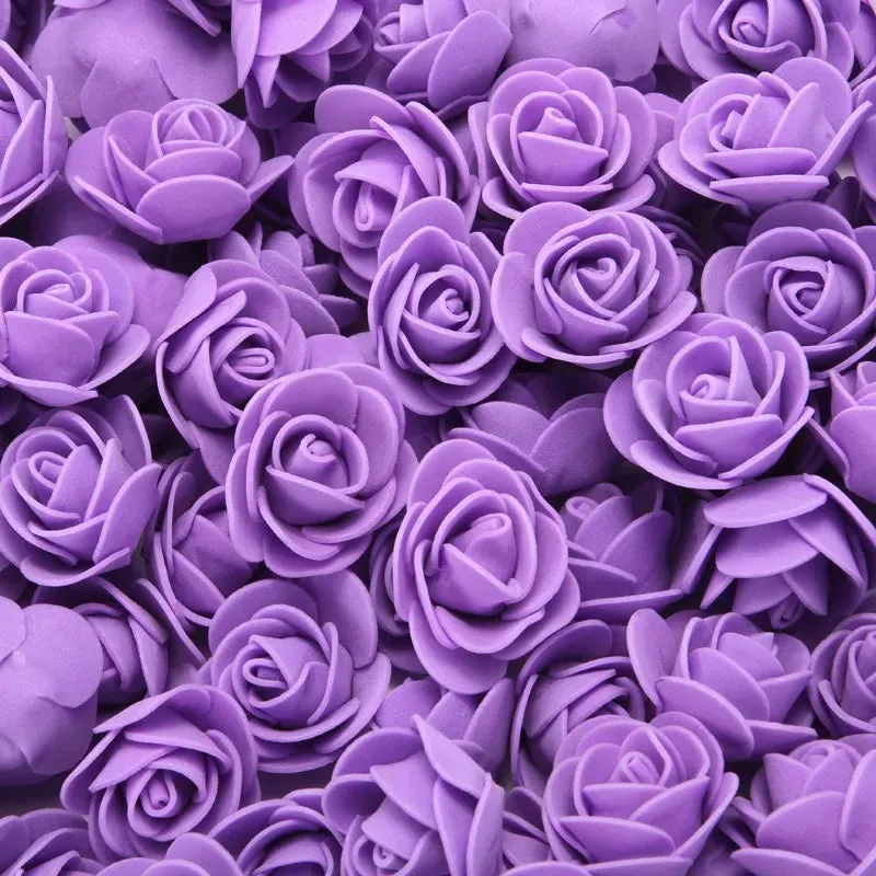 3cm Foam Teddy Bear Roses - 50/100/200pcs for Wedding