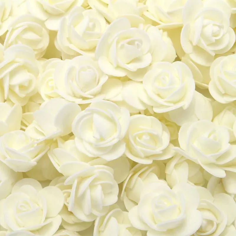 3cm Foam Teddy Bear Roses - 50/100/200pcs for Wedding