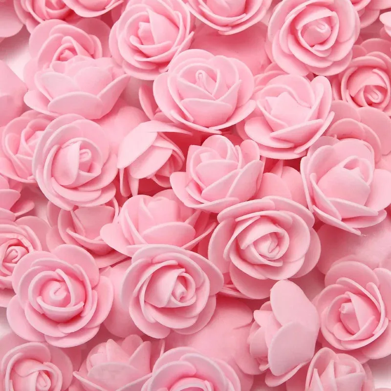 3cm Foam Teddy Bear Roses - 50/100/200pcs for Wedding