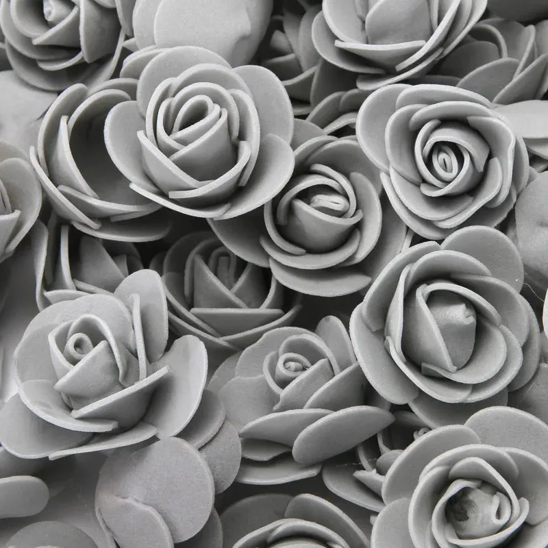 3cm Foam Teddy Bear Roses - 50/100/200pcs for Wedding