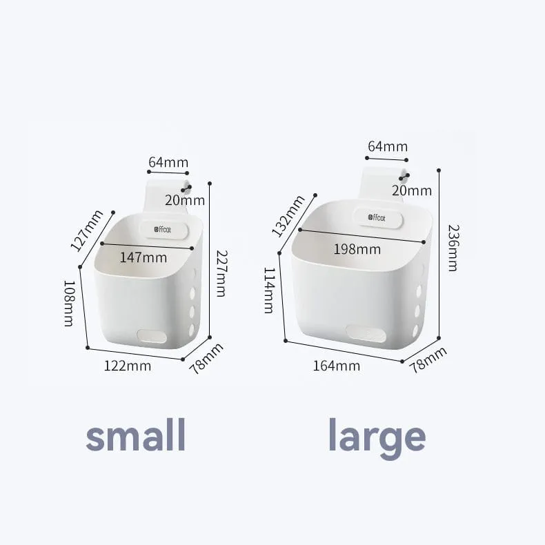 3PCS Hanging Basket Storage Drain Basket
