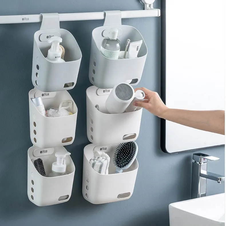 3PCS Hanging Basket Storage Drain Basket