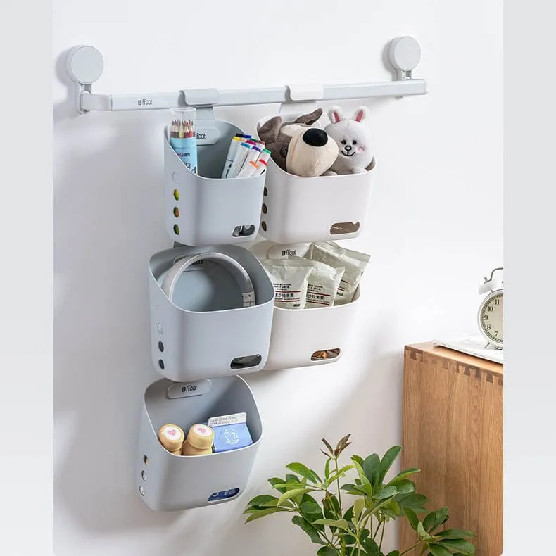 3PCS Hanging Basket Storage Drain Basket