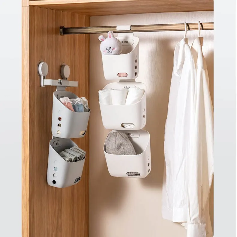 3PCS Hanging Basket Storage Drain Basket