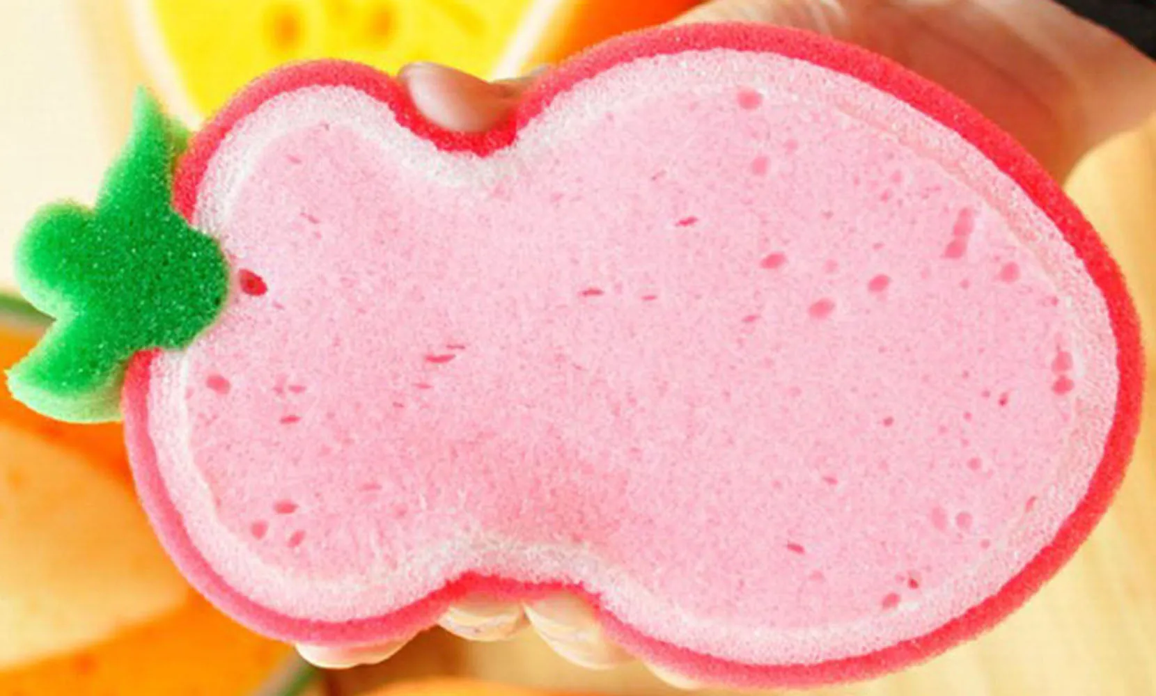 4-Pack: Ultra Soft Body Sponge  for Bath Shower Cleansing and Deep Exfoliation