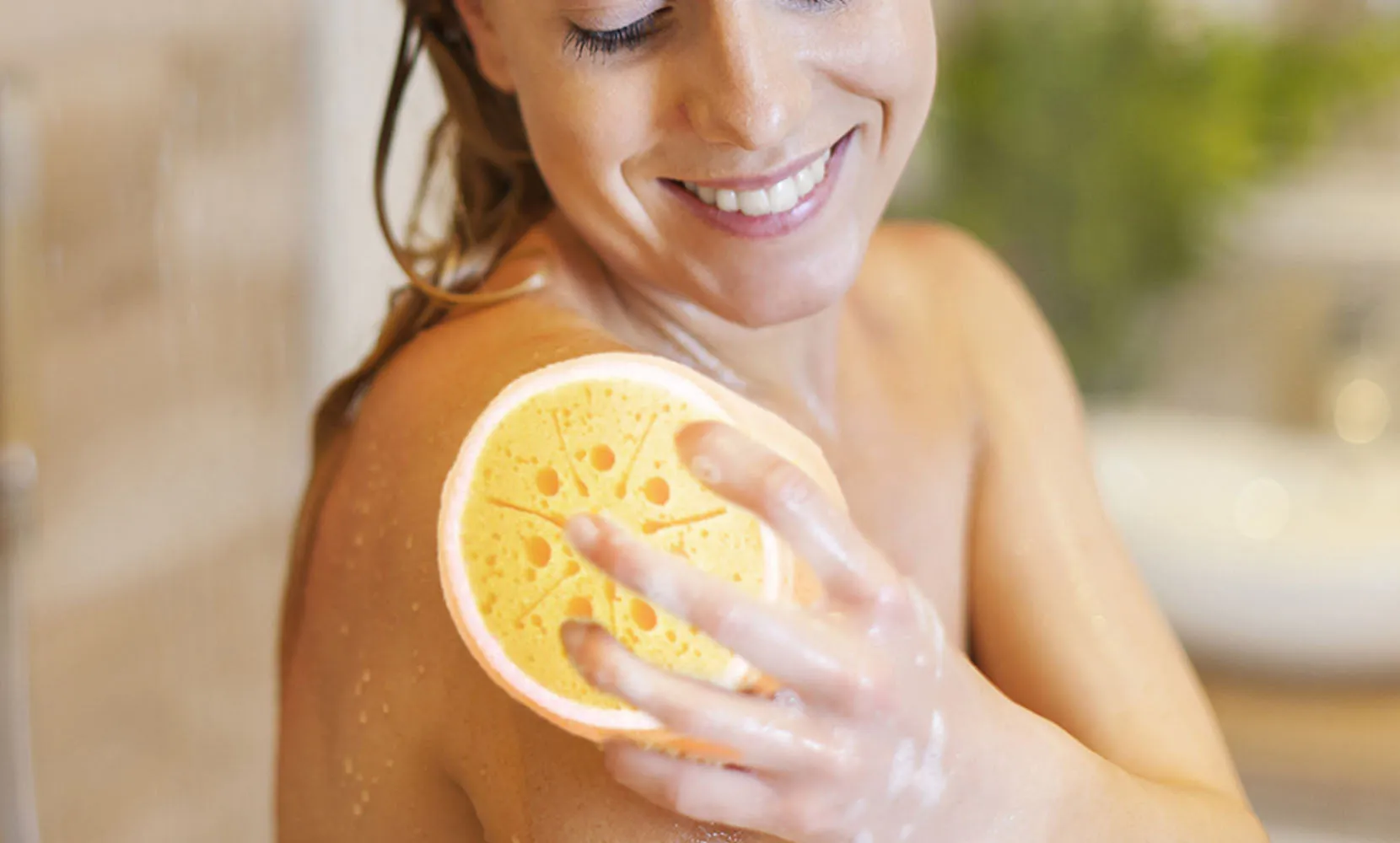 4-Pack: Ultra Soft Body Sponge  for Bath Shower Cleansing and Deep Exfoliation