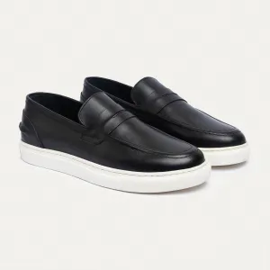 Achilles | The Urban Luxe Slip-On Loafers - Black