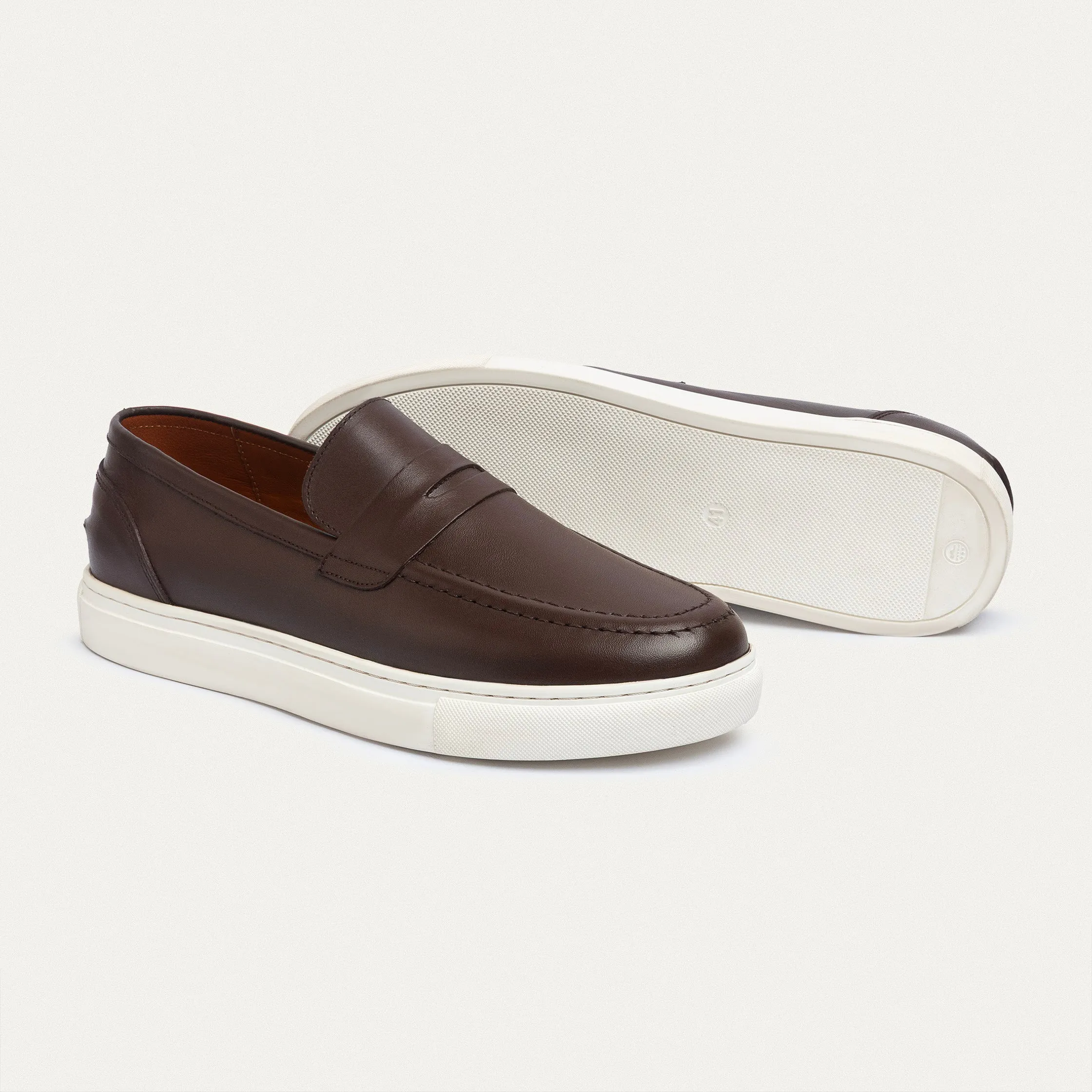 Achilles | The Urban Luxe Slip-On Loafers - Brown