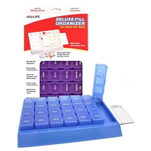 Acu-Life® Deluxe Weekly 4x/Day Pill Organizer