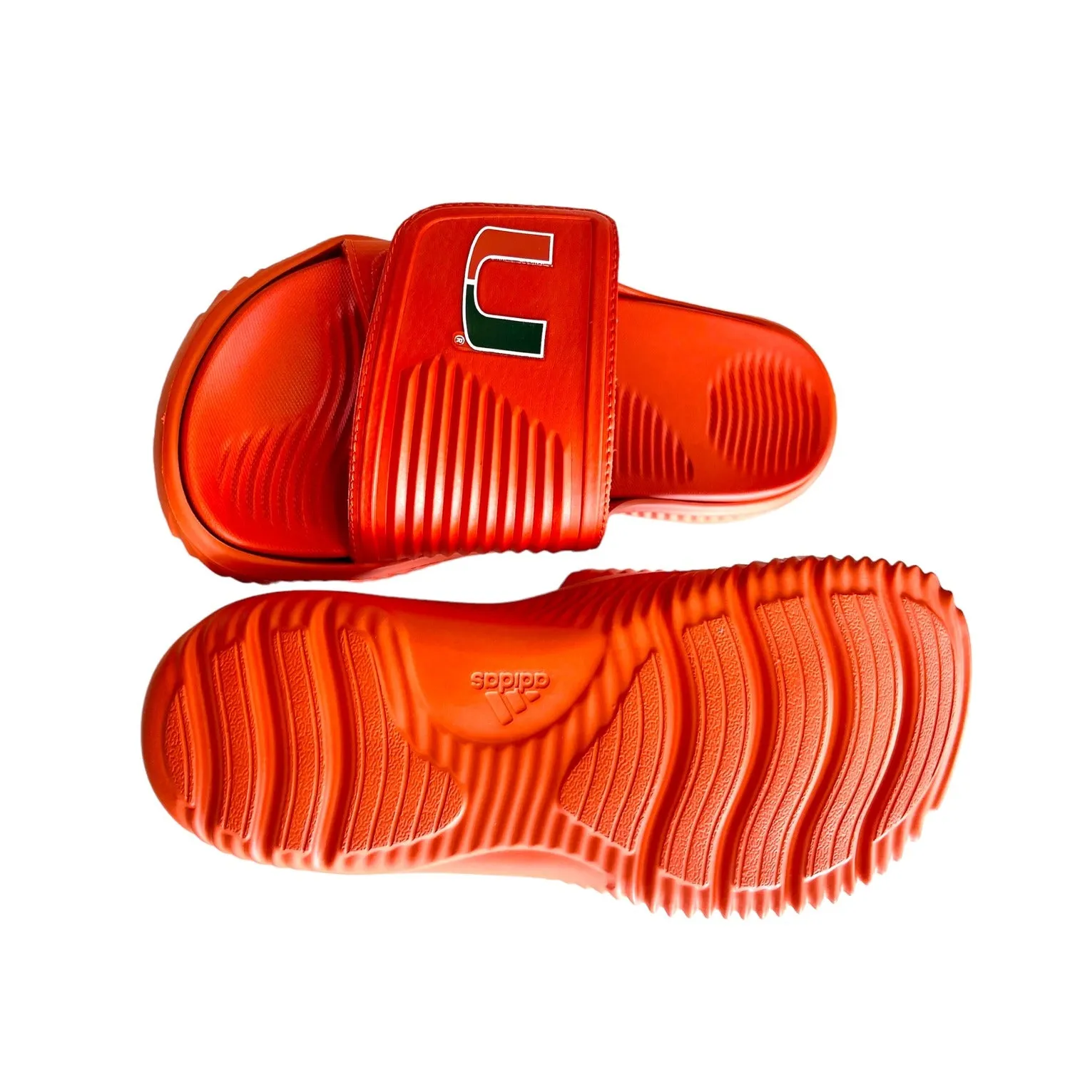 adidas Miami Hurricanes Alphabounce 2.0 Orange Slides