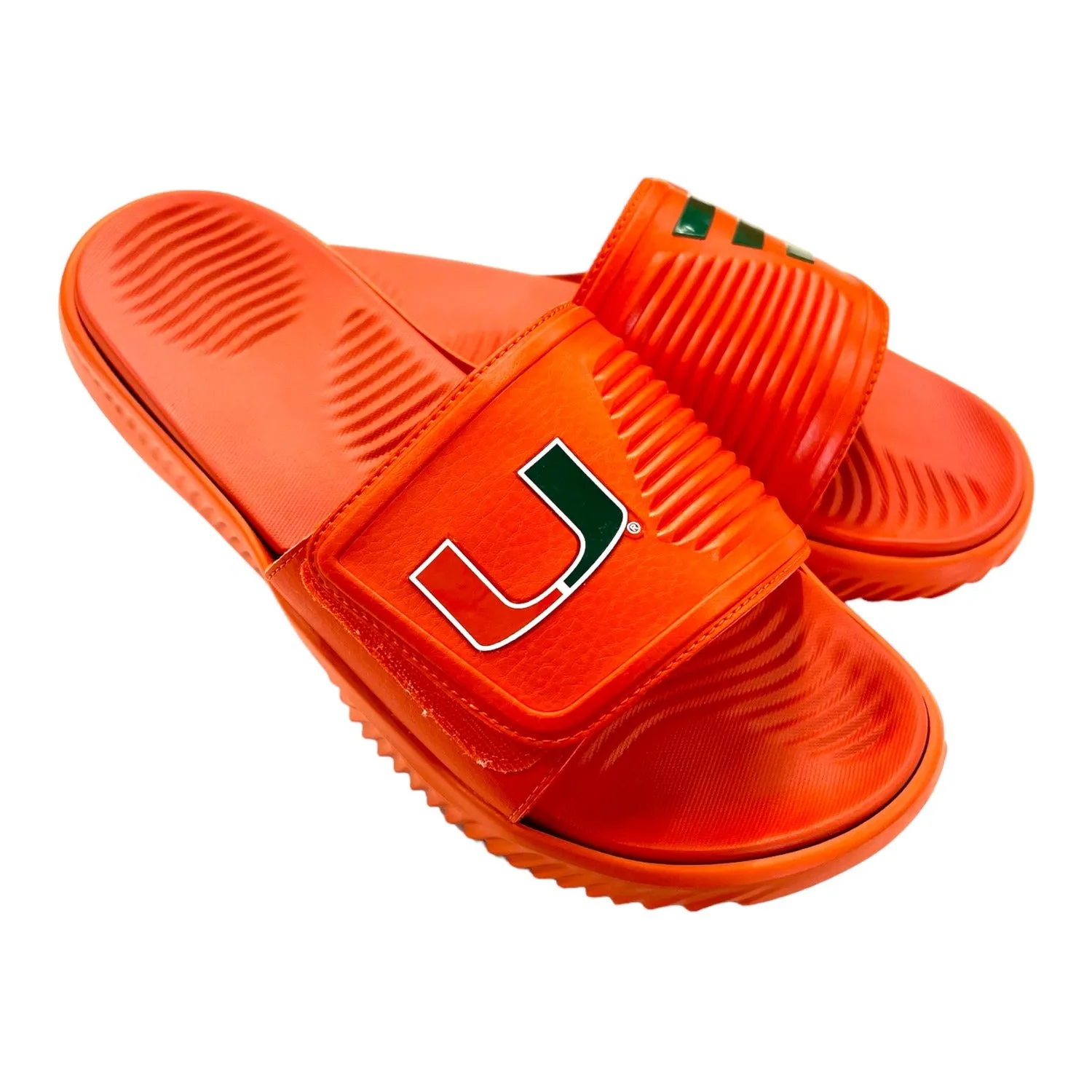 adidas Miami Hurricanes Alphabounce 2.0 Orange Slides