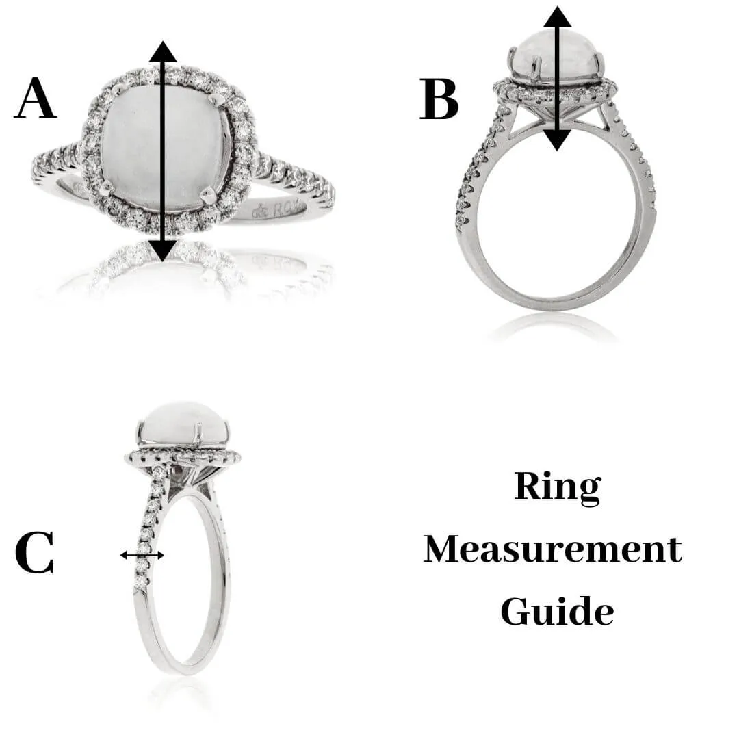 Alexandrite & Diamond Burst Halo Style Ring