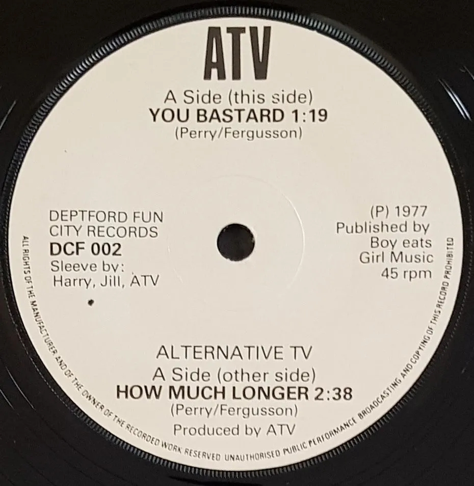 Alternative TV - How Much Longer (Alternative Versions)