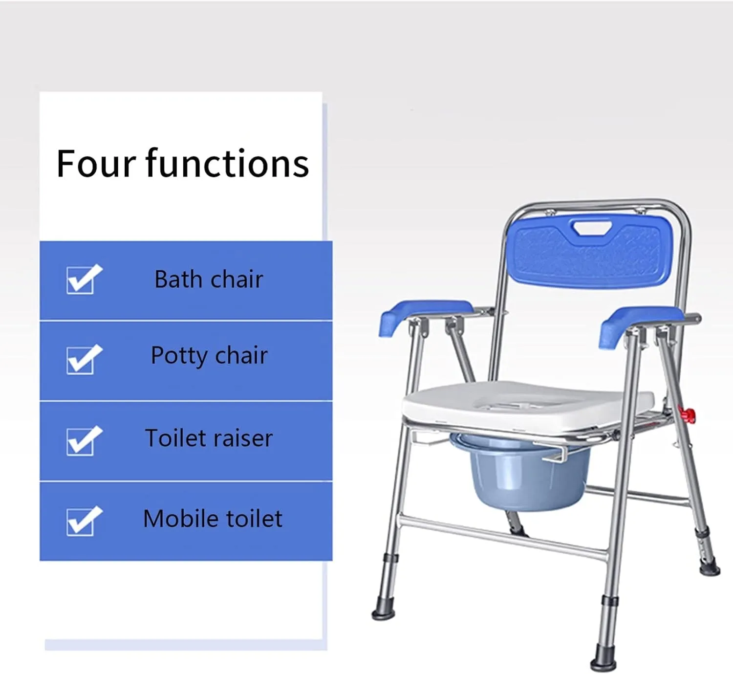 Aluminium Foldable Commode and Shower Chair | Fair