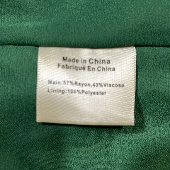 Anthro Porridge Midi Skirt Green Lined Pockets Side Tie Size Medium M Elastic