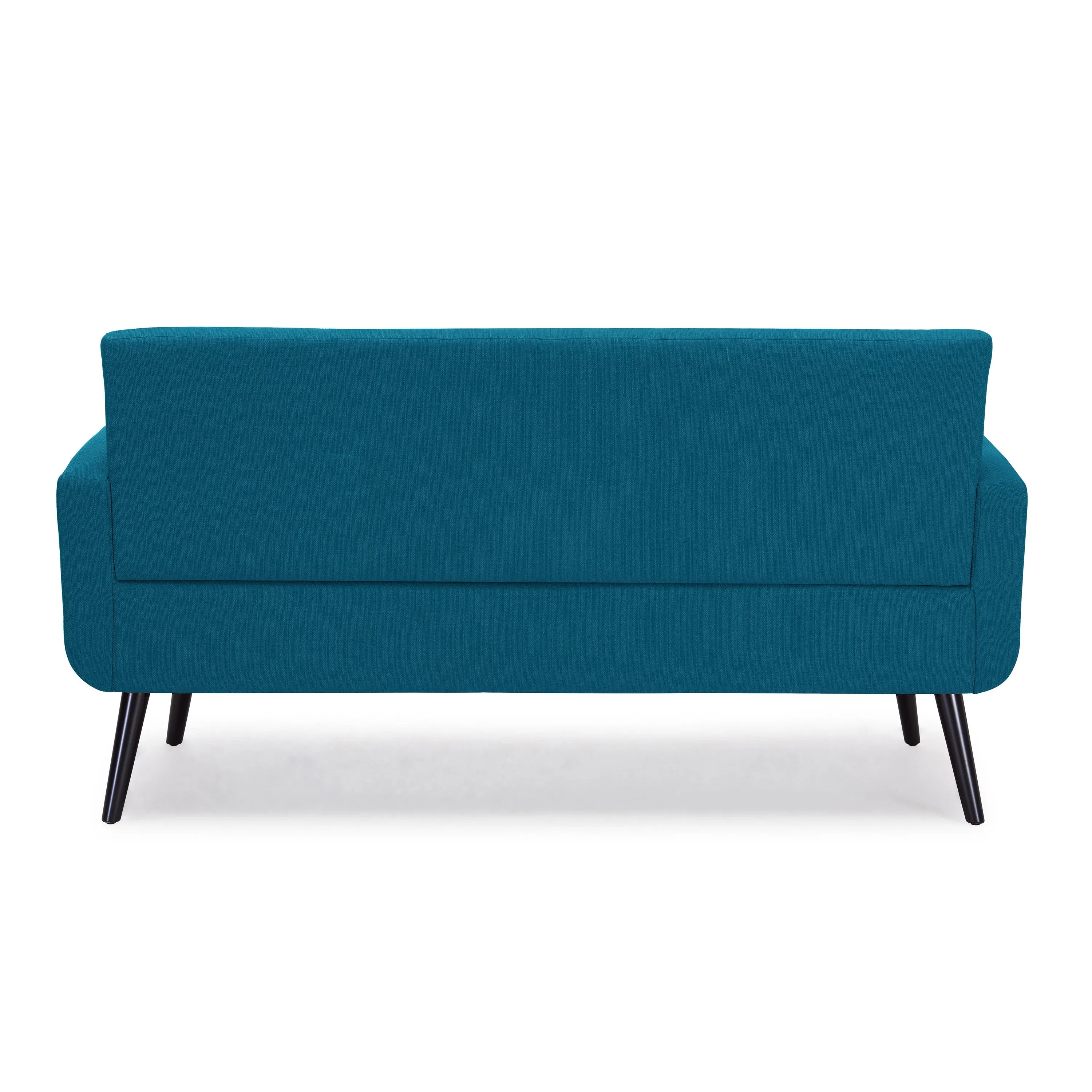 Araceli Sofa Mid Century Modern Peacock Blue Linen Sofa with solid wood legs, Seats 3 people & up to 900 Lbs! Retails $949 