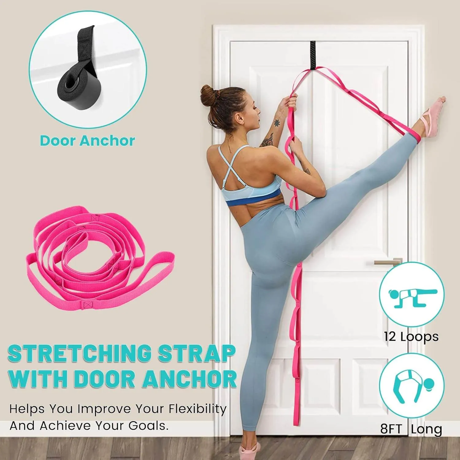 Back Roller Set, Back Roller Foam for Back Pain, Back Wheel for Deep Tissue Massage, Yoga Wheel for Back Pain & Stretching, Back Cracker