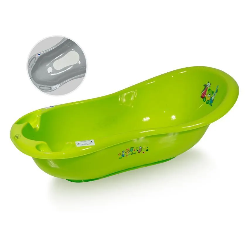 Bath 100 cm With Plug And Anti Slip Mat