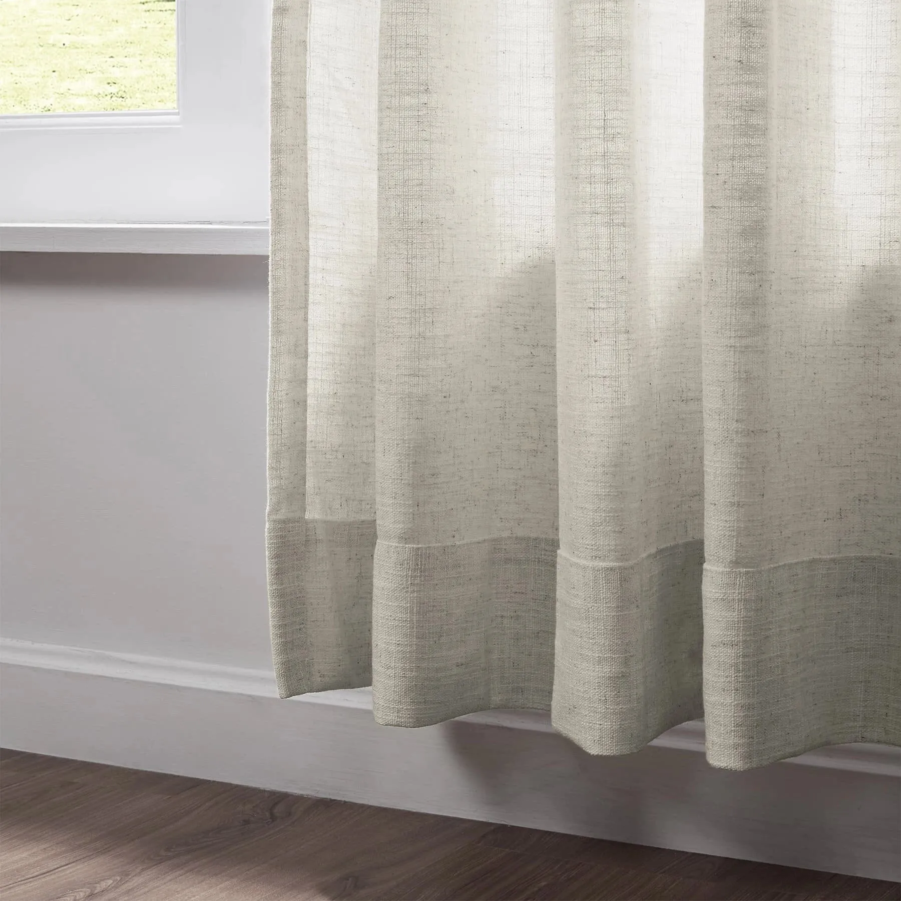 Belgian Linen Flax Curtains & Drapes Soft Top