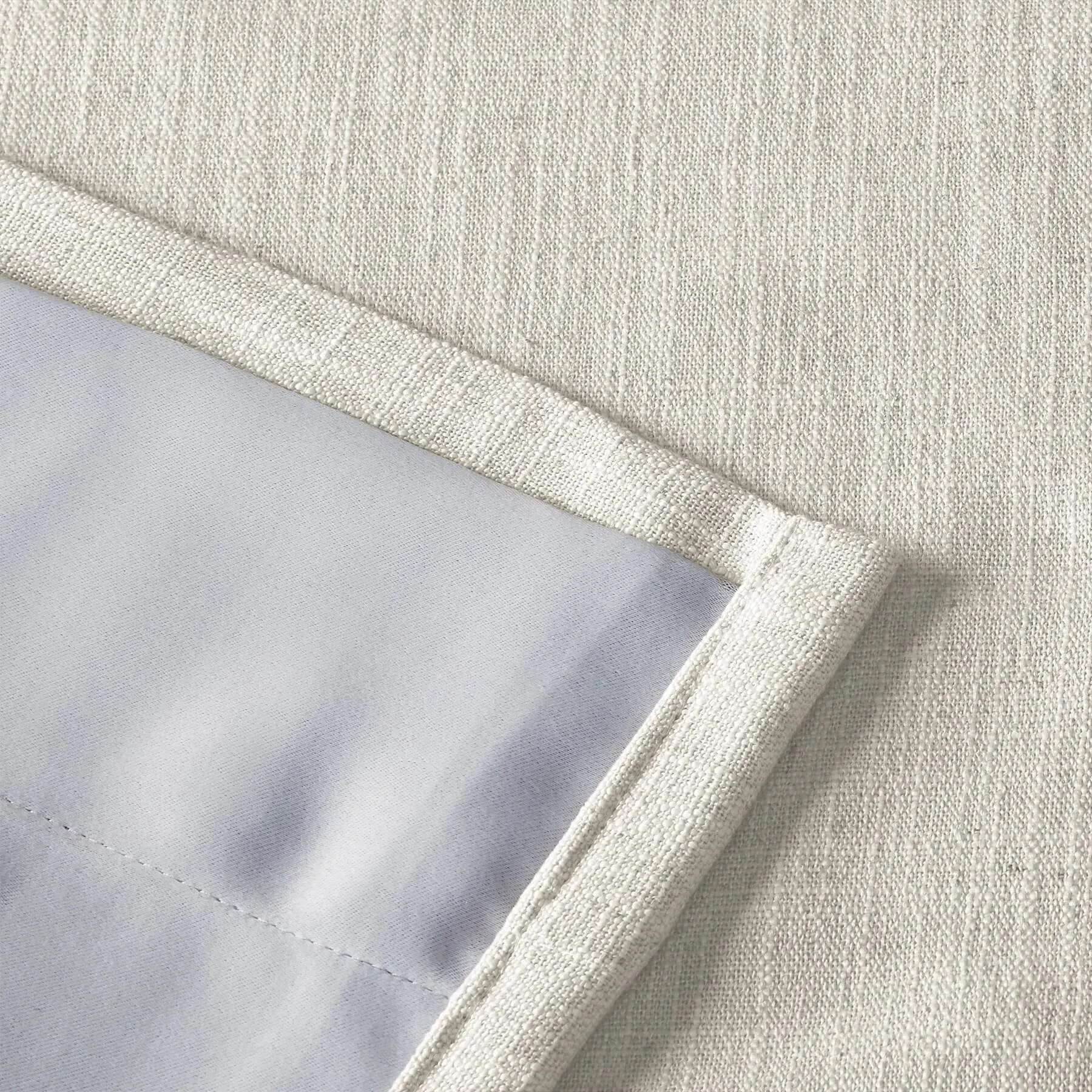 Belgian Linen Flax Curtains & Drapes Soft Top