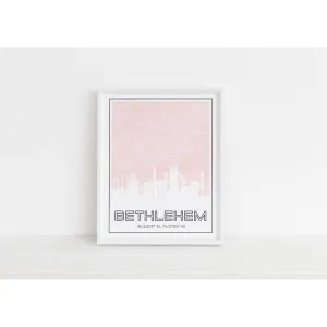 Bethlehem steel stacks, city map, and city coordinates