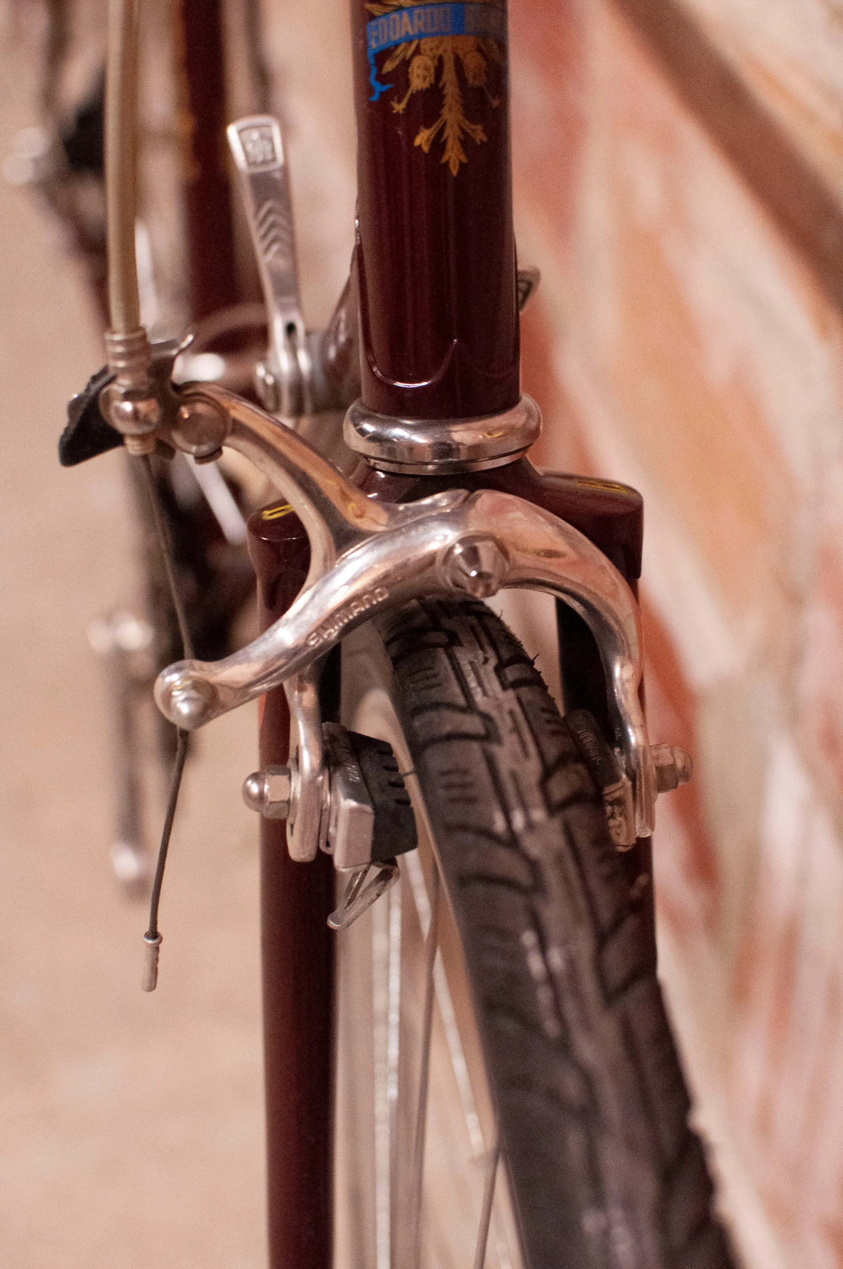 Bianchi San Remo Vintage city bike - 56 cm frame - Brown with gold and blue accents