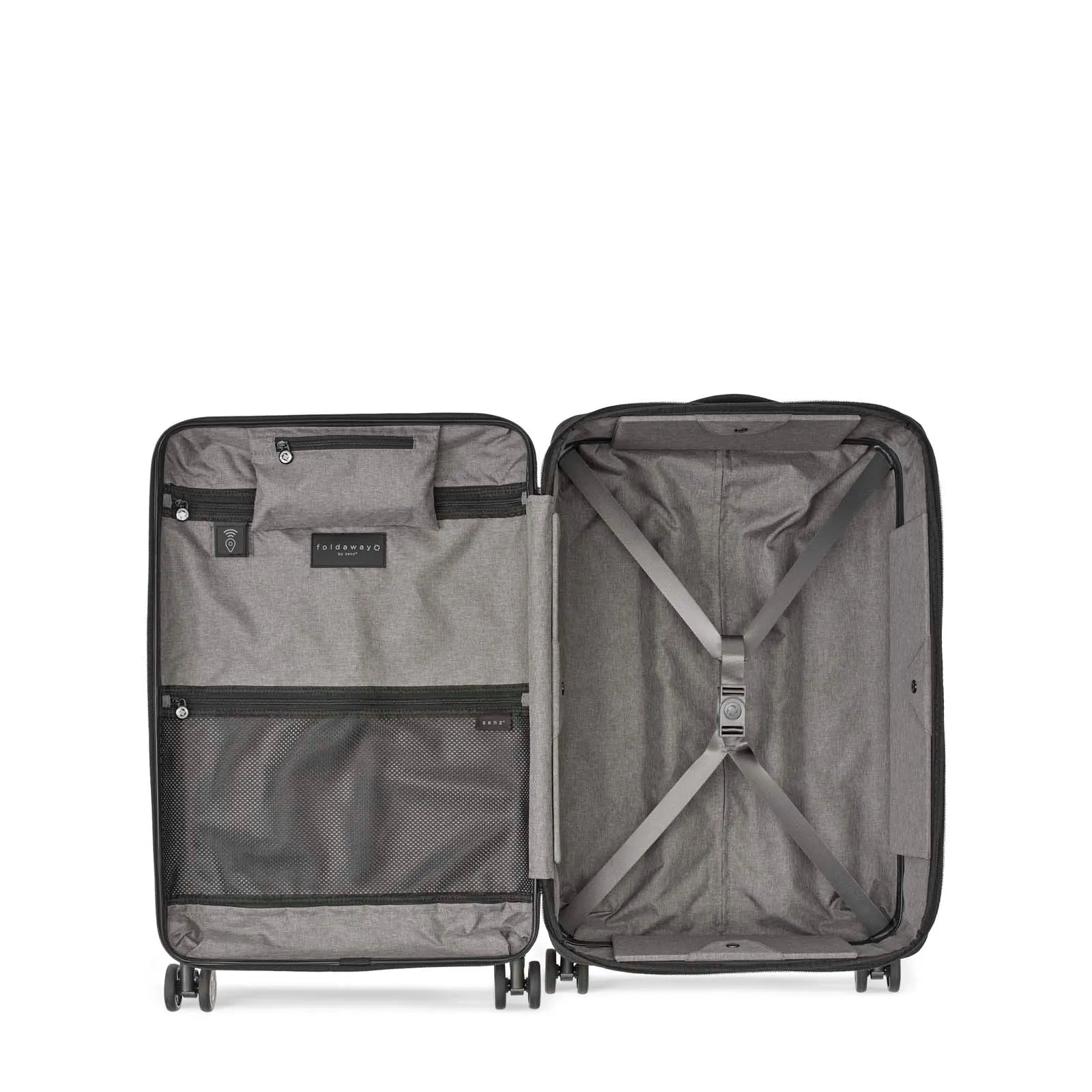 Black foldable check in trolley senz° foldaway check in trolley