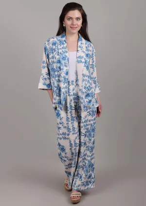 Blue Blossom Printed Co-ord Set
