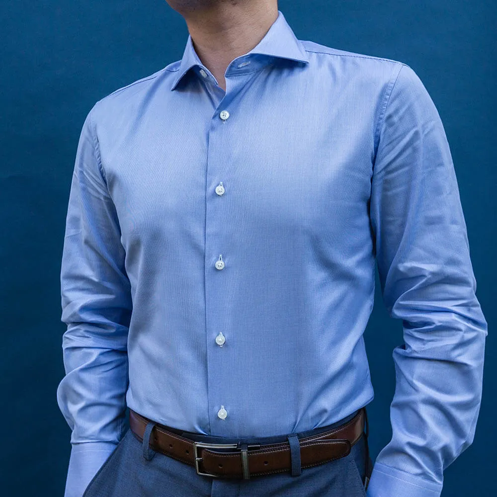 Blue Cutaway Dress Shirt | The Porcelain