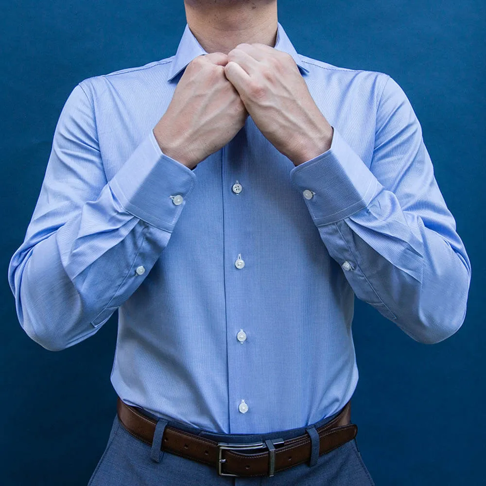 Blue Cutaway Dress Shirt | The Porcelain