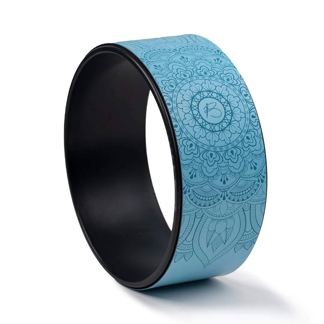 botthms Blue PU Yoga Wheel