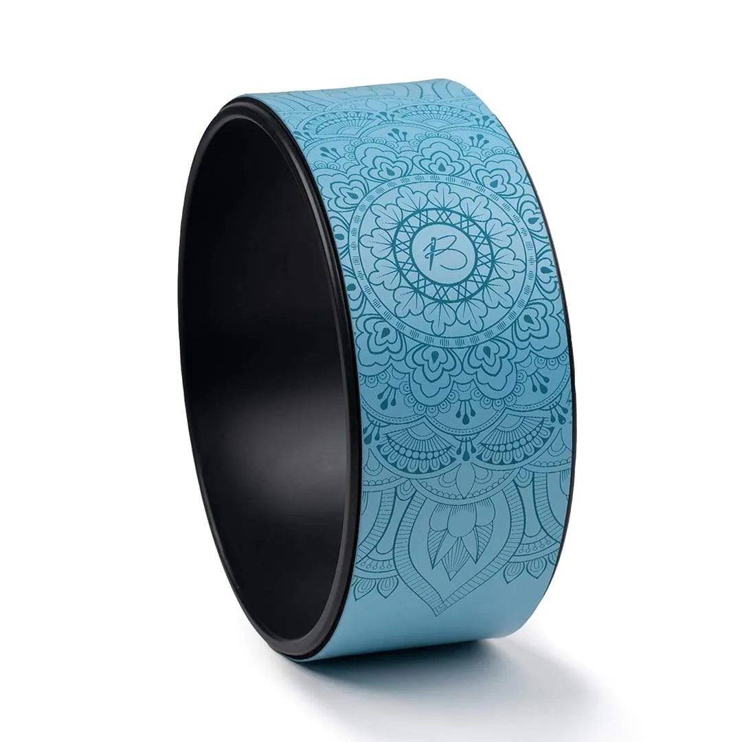 botthms Blue PU Yoga Wheel