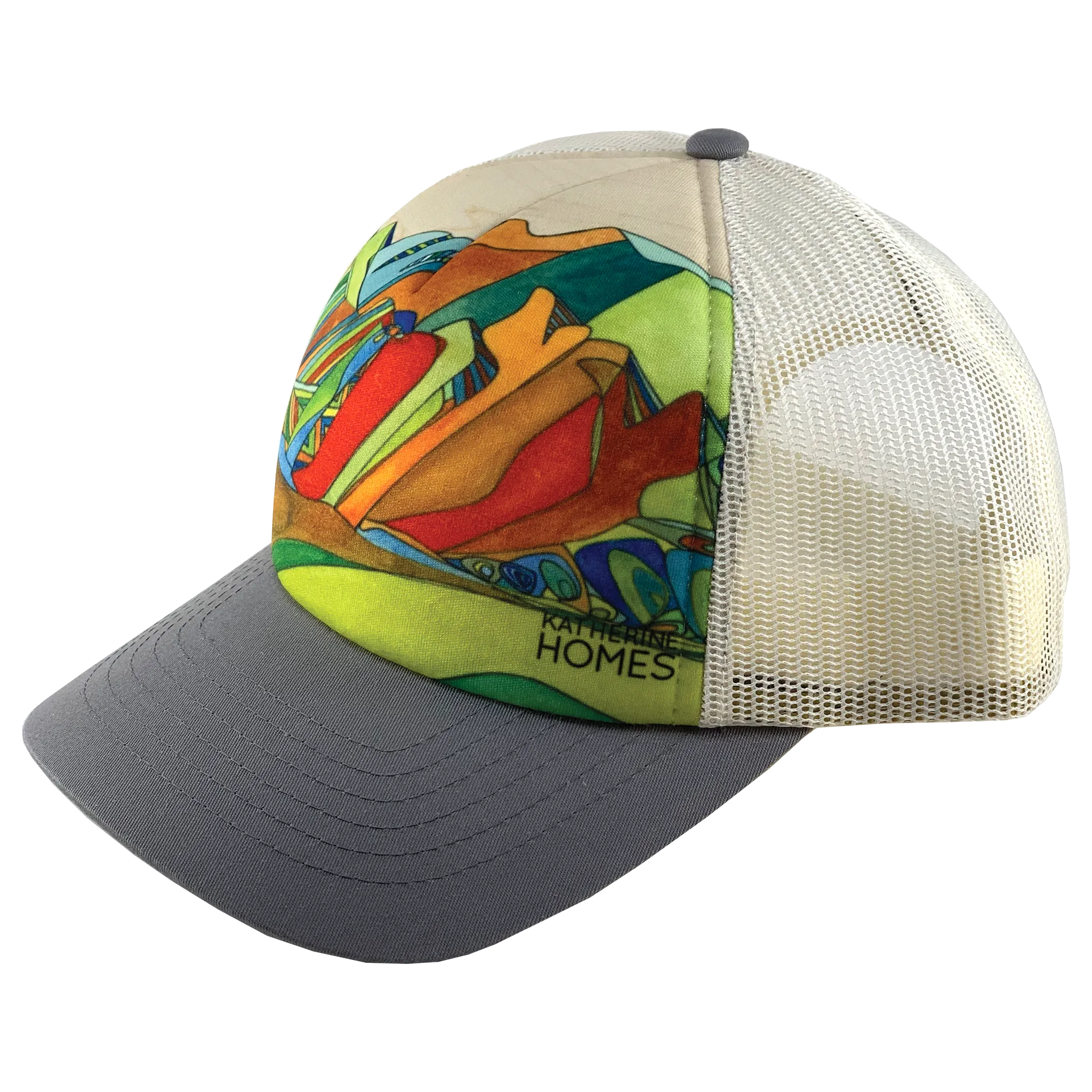 Boulder Flatirons | Trucker Hat | Grey | Natural