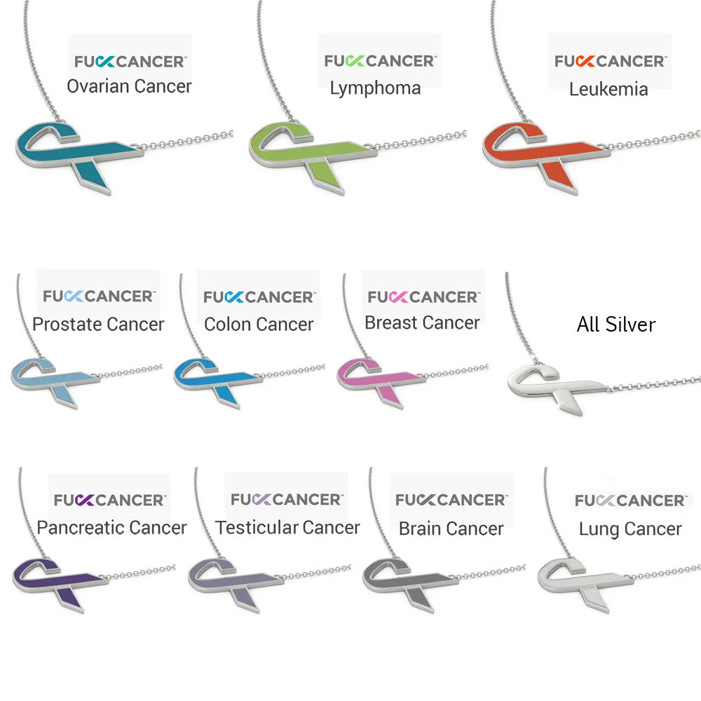 Breast Cancer - F*CK CANCER Pendant (.925 silver)