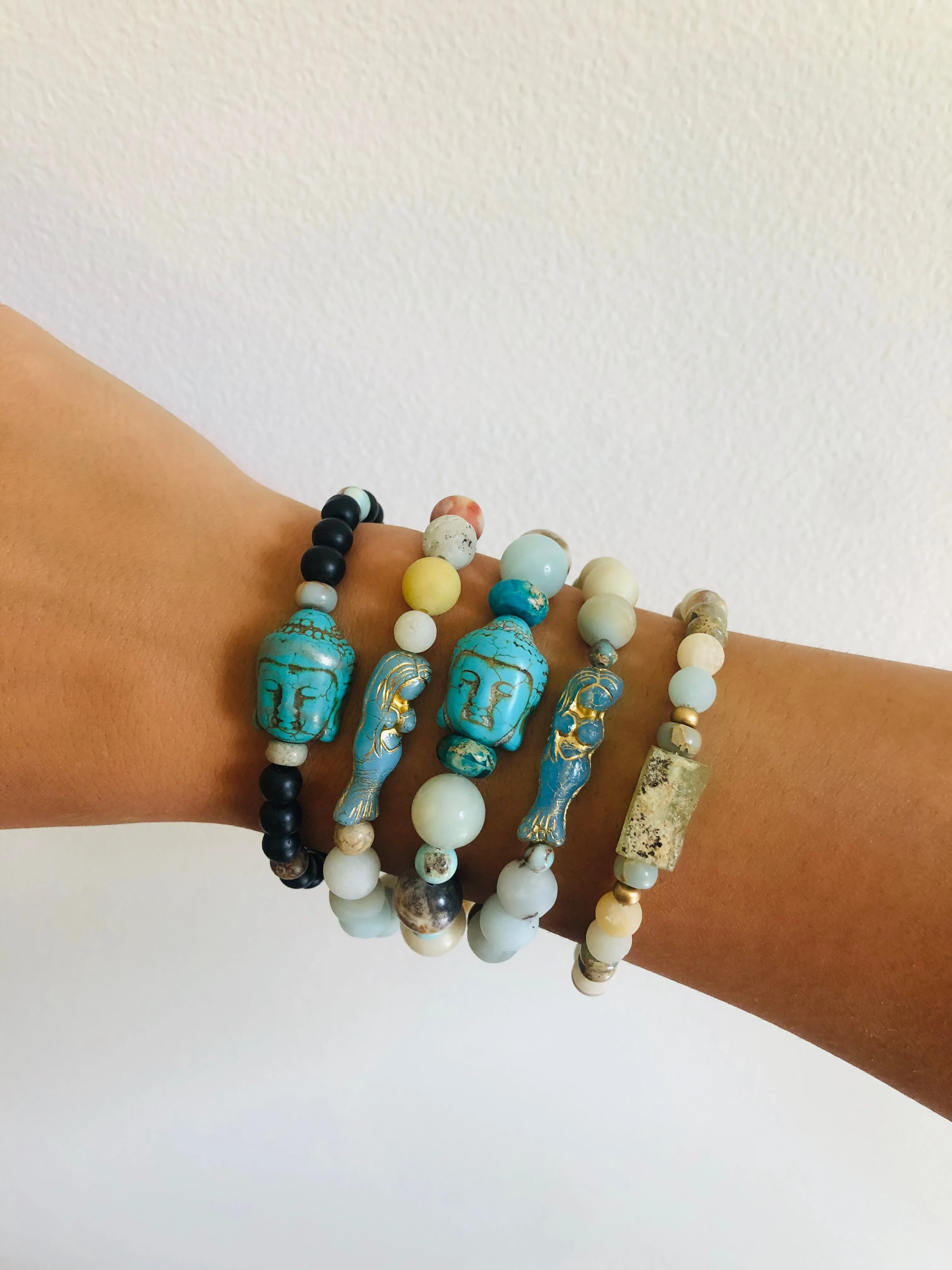 Buddha Live by Water Make Waves Tranquility Bracelet