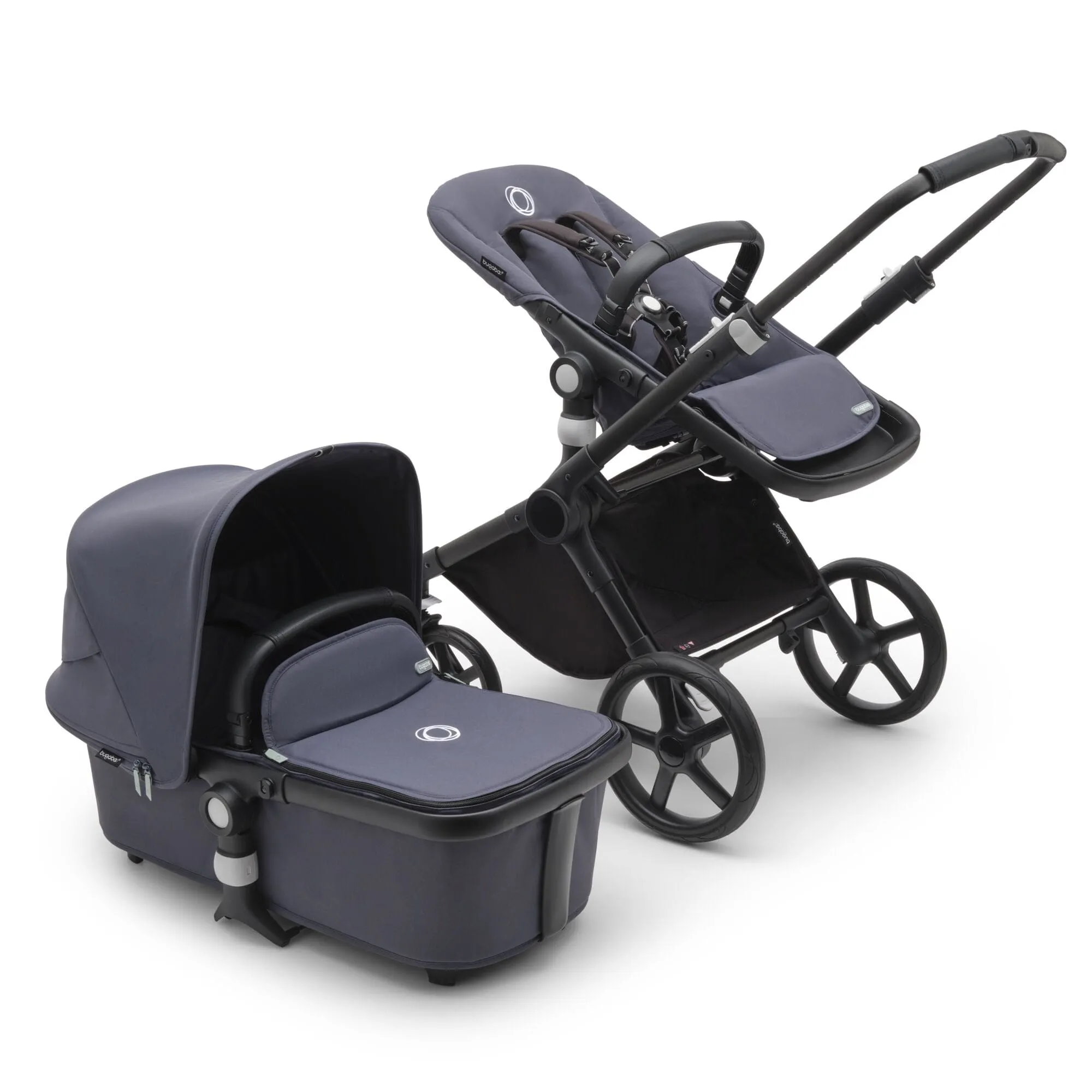 Bugaboo Fox Cub Cabriofix i-Size Travel System - Black/Stormy Blue