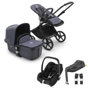 Bugaboo Fox Cub Cabriofix i-Size Travel System - Black/Stormy Blue