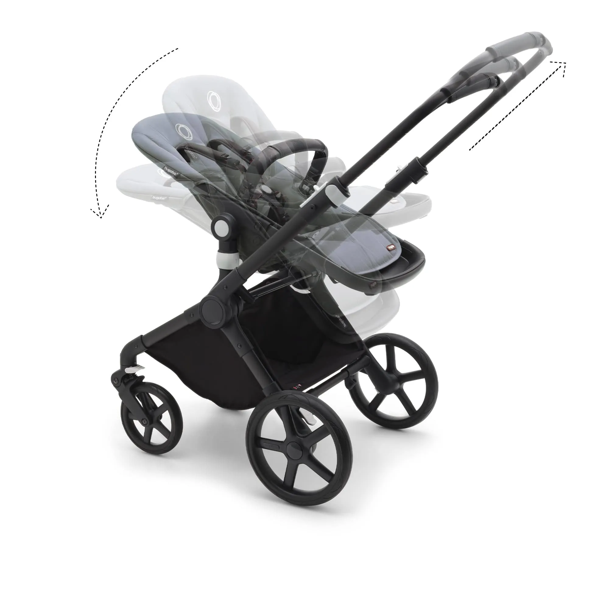 Bugaboo Fox Cub Cabriofix i-Size Travel System - Black/Stormy Blue